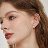200Pcs 2 Colors 304 Stainless Steel Stud Earring Findings STAS-BBC0009-92B-5