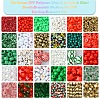 Christmas DIY Polymer Clay & Acrylic & Glass Beads: Bracelets Making Kits DIY-FS0007-99-2