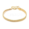 Ion Plating(IP) 304 Stainless Steel Herringbone Chain Bracelet BJEW-D028-02D-01G-1