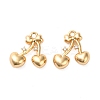 Brass Micro Pave Cubic Zirconia Pendants KK-K351-64G-1