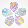 Ion Plating(IP) 201 Stainless Steel Filigree Pendants STAS-S108-36-1