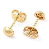 Rack Plating Brass Stud Earrings for Women EJEW-G394-18A-G-1