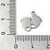 Non-Tarnish 304 Stainless Steel Charms STAS-K270-02P-3