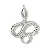 304 Stainless Steel Pendants STAS-OY001-07P-1