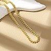 Brass Link Chain Necklaces for Women X-NJEW-K282-06G-1