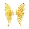 Rack Plating Butterfly Brass Micro Pave Clear Cubic Zirconia Stud Earrings EJEW-I313-08G-1