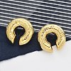 304 Stainless Steel C-Shaped Cuff Earrings for Women EJEW-M068-06G-1