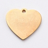 PVD Vacuum Plating 304 Stainless Steel Stamping Blank Tag Charms STAS-G215-12-G02-1