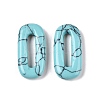 Synthetic Turquoise Oval Pendants G-N342-105H-1