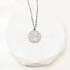 Jerusalem Cross 304 Stainless Steel Medal Pendant Necklaces NJEW-D349-01P-2