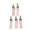 Natural Rose Quartz Pendants KK-R214-01G-1