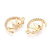 Brass Micro Pave Cubic Zirconia Pendants X1-KK-N263-113G-2