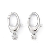 Anti-Tarnish Rhodium Plated 925 Sterling Silver Swivel Clasps STER-K173-23P-3