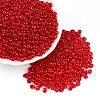 3/0 Baking Paint Glass Fringe Seed Beads SEED-A034-04E-2