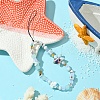Porcelain & Glass & Wood Mobile Straps HJEW-FZ00030-3