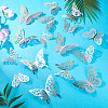 96Pcs 8 Styles PET 3D Butterfly Wall Stickers DIY-TA0013-12B-5