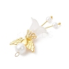 Glass Pearl & Acrylic Pendants PALLOY-JF04047-01-4