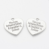 Tibetan Style Alloy Quote Pendants X-TIBE-Q085-04AS-LF-1
