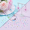 195G 15 Colors Transparent Glass Seed Beads SEED-PH0002-64-2