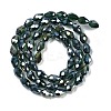 Transparent Electroplate Glass Beads Strands EGLA-N013-T8mm-B15-2