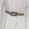 Alloy Full Rhinestone Knot Chain Belts for Dress FS-WG49D1E-01-1