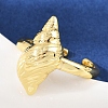 Brass Adjustable Cuff Rings RJEW-C139-02G-3