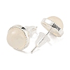 Natural Agate Stud Earrings EJEW-M252-02P-02-2