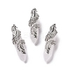 Natural Quartz Crystal Pendants G-E059-02AS-06-1