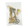 6Pcs 3 Colors Tibetan Style Zinc Alloy Big Pendants FIND-FS0002-55-6