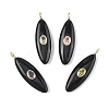 Natural Obsidian Pendants G-D357-01D-1