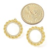 Brass Micro Pave Clear Cubic Zirconia Stud Earrings EJEW-C122-08G-5