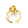 Brass Letter Open Cuff Rings for Women RJEW-G313-01D-G-3