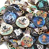 50Pcs 10 Styles Rack Plating Alloy Enamel Pendants ENAM-CJ0003-10-3