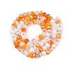 Electroplate Glass Beads Strands GLAA-T023-D16-01-2