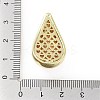 Rack Plating Brass Micro Pave Clear Cubic Zirconia Pendants KK-H474-18G-04-3