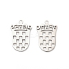 304 Stainless Steel Pendants STAS-Z123-02P-1