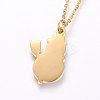 304 Stainless Steel Pendant Necklaces NJEW-G314-07-3