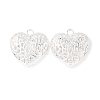 Hollow Tibetan Style Alloy Heart Pendants LS-TIBEP-S095-S-RS-2