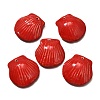 Seashell Shaped Porcelain Pendants PORC-O003-01B-08-1