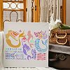 Large Plastic Reusable Drawing Painting Stencils Templates DIY-WH0202-210-7