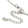 Tarnish Resistant Summer Beach 304 Stainless Steel Cable Chains Shell & Starfish Charm Bracelets BJEW-P334-07P-3
