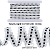 10M 10% Spandex & 90% Nylon Lace Elastic Ribbon OCOR-CY0001-12E-2