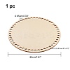 Cedar Wooden Basket Bottoms WOOD-WH0098-58-2