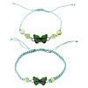Adjustable Nylon Braided Bead Bracelets BJEW-TA00488-2