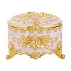 Alloy Pink Enamel Trinket Storage Decorative Boxes CON-WH20001-20A-5