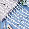 24 Yards 8 Styles Milk Fiber Lace Trim Ribbon OCOR-CY0001-09A-3