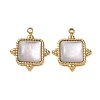 Natural Freshwater Shell Pendants SA-CBA11D7-26A-G-1
