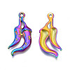 Rack Plating Rainbow Color Alloy Pendants PALLOY-S180-327-3