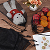 Polyester Mesh Drawstring Storage Bags ABAG-WH0046-59-3