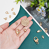 13Pcs 13 Styles Rack Plating Brass Lobster Claw Clasps KK-PH0006-83-3